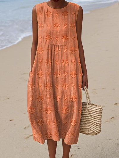 Rose – Elegant Sleeveless Dress with Pockets