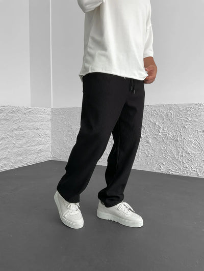 Malik | Ribbed Relaxed Pants