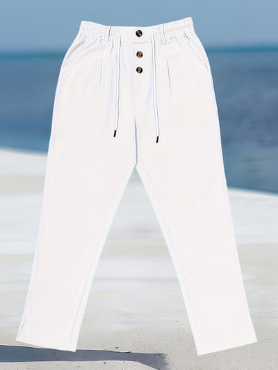 John | Casual Linen Elastic Pant