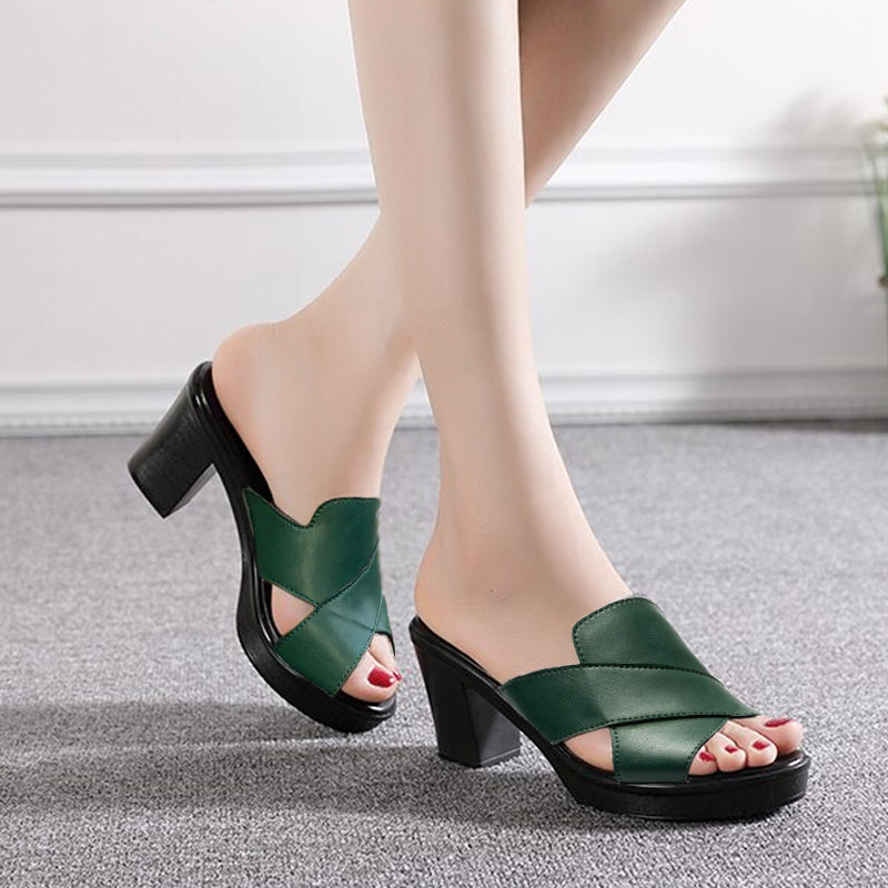 Ariane | Orthopedic Block Heel Slip-ons
