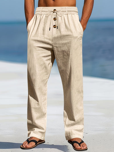 John | Casual Linen Elastic Pant