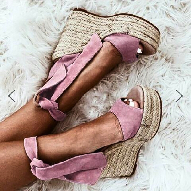 Serena Sky Espadrille Wedges