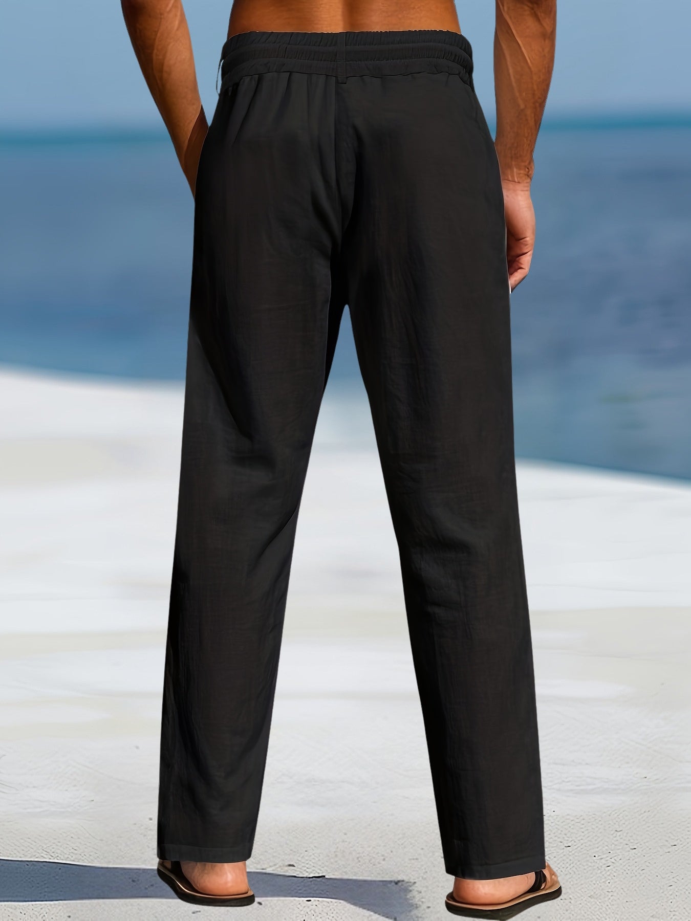 John | Casual Linen Elastic Pant