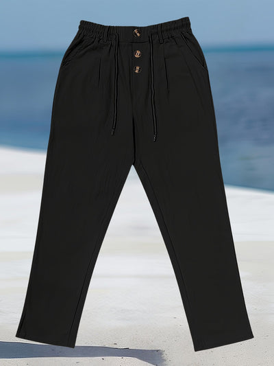 John | Casual Linen Elastic Pant