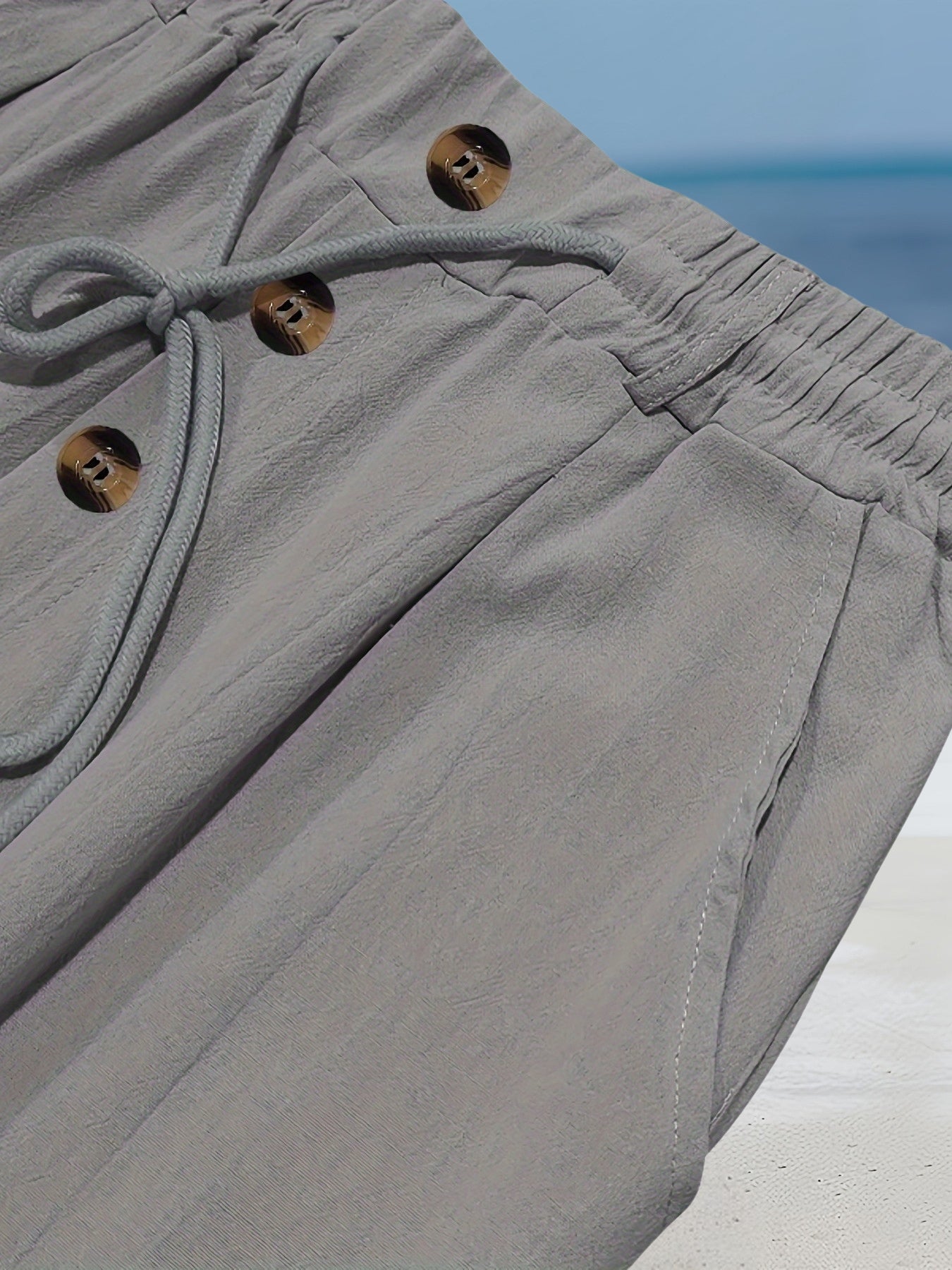 John | Casual Linen Elastic Pant