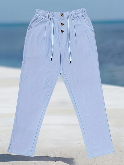 John | Casual Linen Elastic Pant