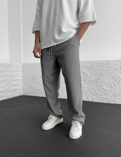 Malik | Ribbed Relaxed Pants