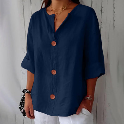 Charlotte - Casual Linen Blouse