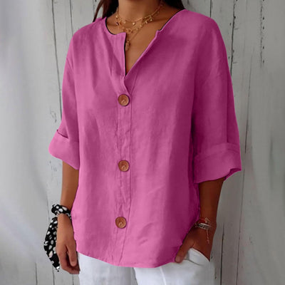 Charlotte - Casual Linen Blouse