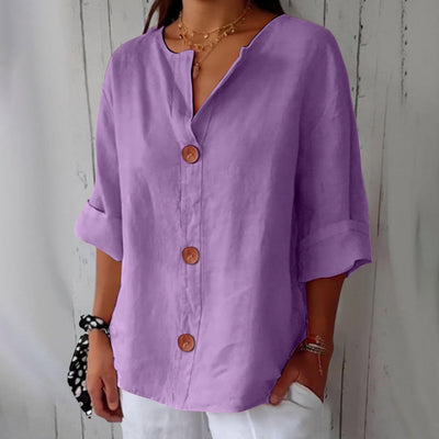 Charlotte - Casual Linen Blouse