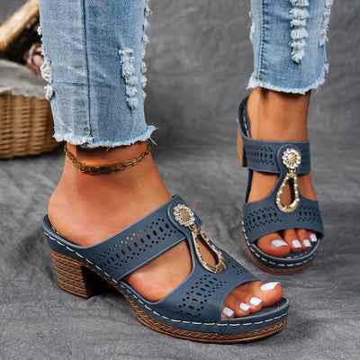Nicoleta - Orthopedic Sandal With Zircon