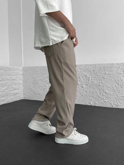 Malik | Ribbed Relaxed Pants