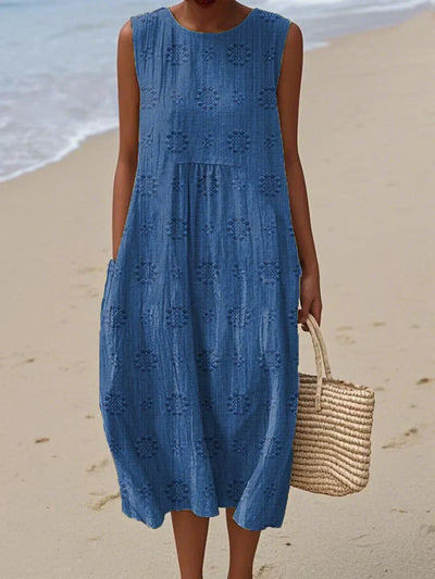Rose – Elegant Sleeveless Dress with Pockets