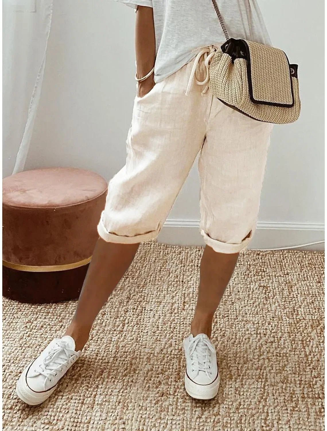 Nerina | Elegant Cotton-Linen Harem Pants