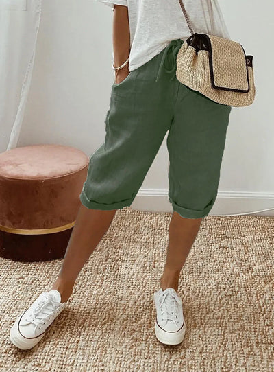 Nerina | Elegant Cotton-Linen Harem Pants