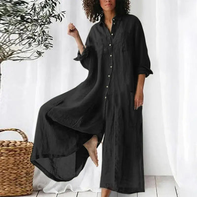 Josie | Women's Linen Blend Jumpsuit
