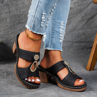 Nicoleta - Orthopedic Sandal With Zircon