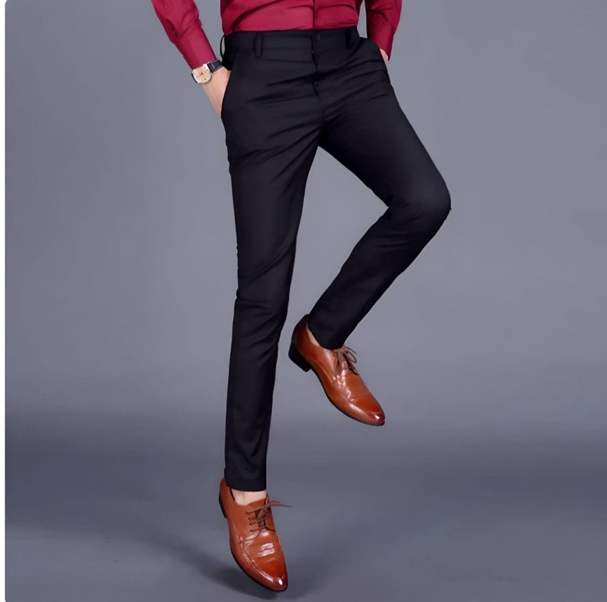 Adam | Classic Stretch Men's Trousers