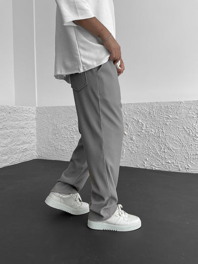 Malik | Ribbed Relaxed Pants
