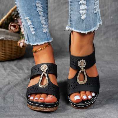 Nicoleta - Orthopedic Sandal With Zircon