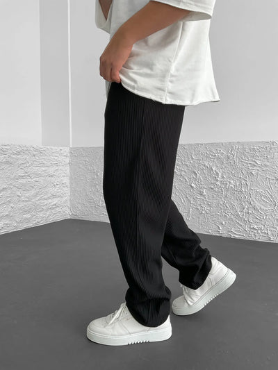 Malik | Ribbed Relaxed Pants