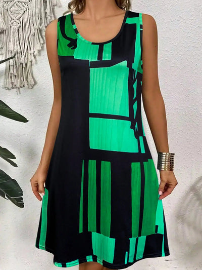 Elliette - Stylish Casual Geometric Dress
