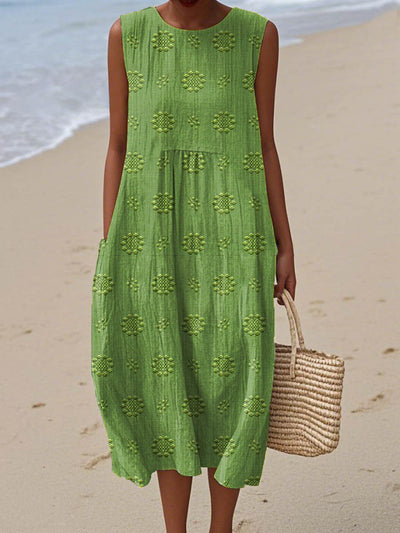 Rose – Elegant Sleeveless Dress with Pockets