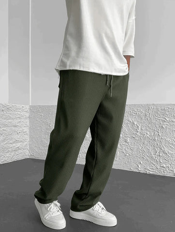 Malik | Ribbed Relaxed Pants