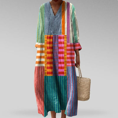 Vionira - Elegant Geometric Dress