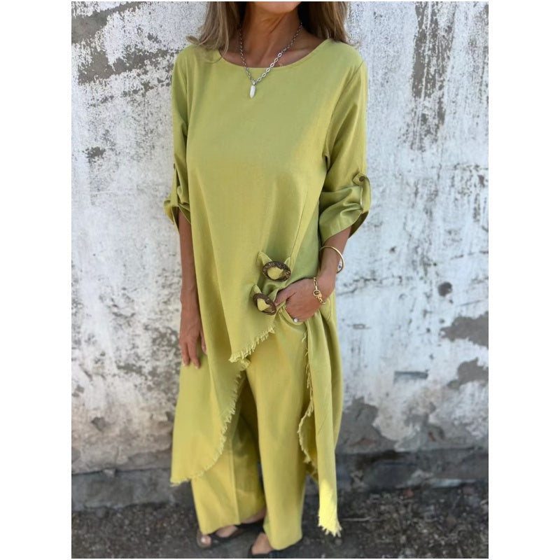 Tilda - Round Neck Two Piece Set
