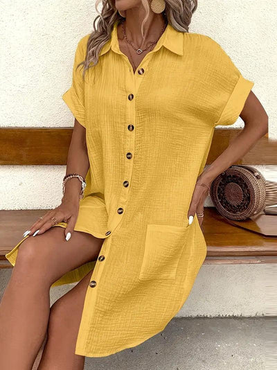 Sharon | The Timeless V-Neck Blouse Dress