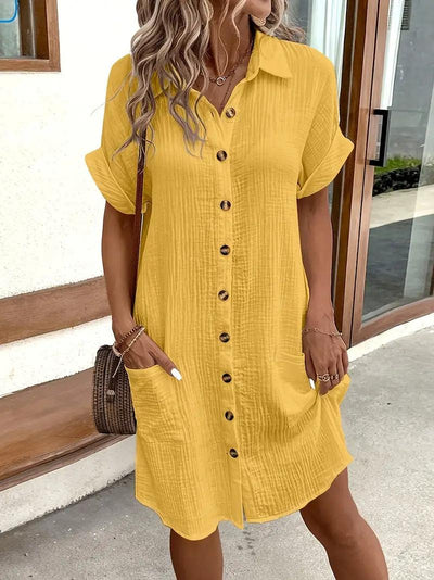 Sharon | The Timeless V-Neck Blouse Dress