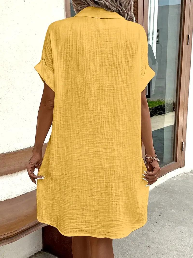 Sharon | The Timeless V-Neck Blouse Dress